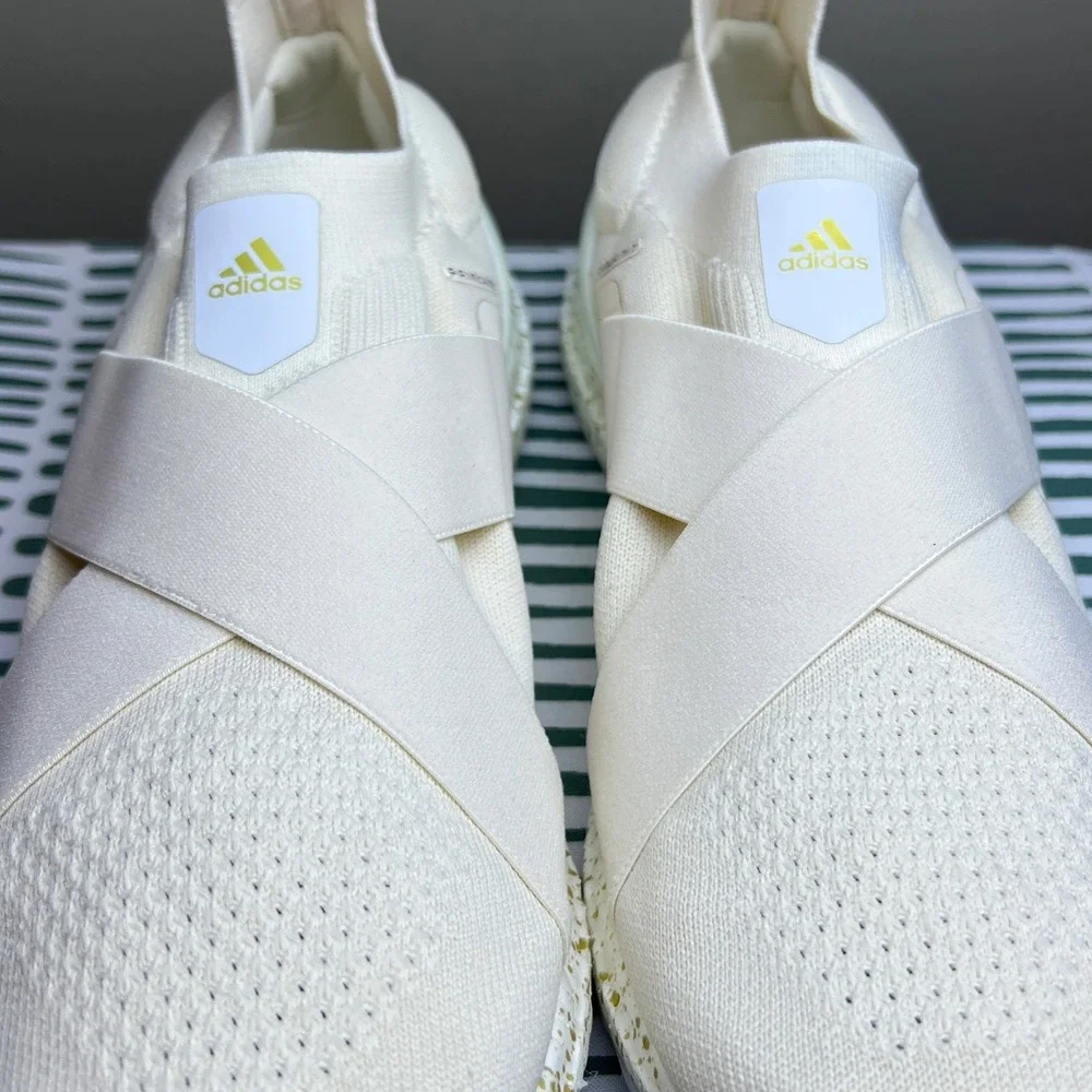 Adidas‎ Ultraboost Slip On DNA Cream White Gold Sneaker Athleisure Women's 9